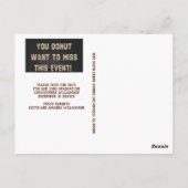 卒業式キャップドーナツ卒業式の保存日 ポストカード (裏面)