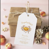 卒業式キャップハンド描き黄金ありがとう ギフトタグ