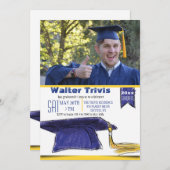 卒業式キャップフォト招待状 招待状 (正面/裏面)