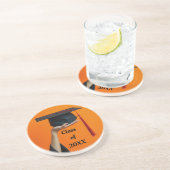 卒業式キャップラウンドサンドストーンコースター コースター (側面)