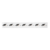 卒業式キャップ付き卒業式 サテンリボン (正面)