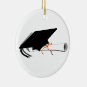 卒業式キャップ付き卒業式 セラミックオーナメント (右)