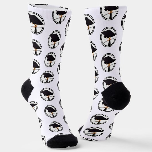 卒業式キャップ卒業式 ソックス (傾斜あり)