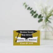 卒業式キャップ及び卒業証書カスタム院証 コーリングカード (スタンド正面)