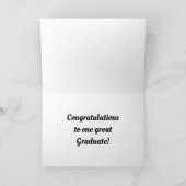 卒業式キャップ及び卒業証書グリーティングカード カード (内部)