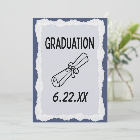 卒業式キャップ日付を保存するパーティーイベント セーブザデート (スタンド正面)