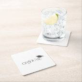 卒業式キャップ スクエアペーパーコースター (インサイチュ)