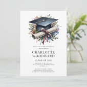 卒業式キャップ&ディプロマグラードパーティー2025 招待状 (スタンド正面)