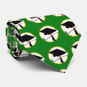 卒業式キャップ（ディプロマ付き） – 緑の背景 ネクタイ (ロール)