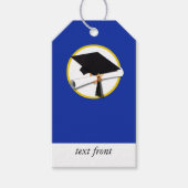 卒業式キャップ(ディプロマ付き) – 青 ギフトタグ (正面)