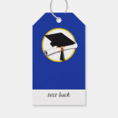 卒業式キャップ(ディプロマ付き) – 青 ギフトタグ (裏面)
