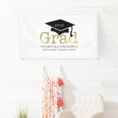 卒業式キャップ「卒業祝い」 横断幕 (インサイチュ)