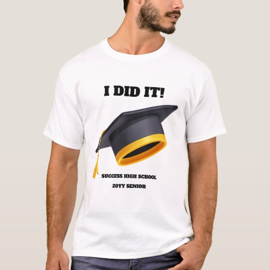 卒業式キャップTシャツ Tシャツ (正面)