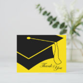 卒業式キャッ感謝していプ ポストカード (スタンド正面)