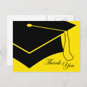 卒業式キャッ感謝していプ ポストカード (正面/裏面)