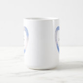 卒業式キリスト教信仰名前をカスタムするシンプル コーヒーマグカップ (中央)