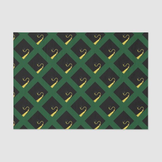 卒業式ギフトグリーン 薄葉紙 (正面)