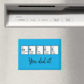 卒業式ギフト天才周期表科学ギーク マグネット (インサイチュ (食洗機))