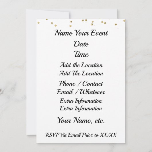 卒業式クックアウトタキシドハンバーガー招待状 招待状 (裏面)