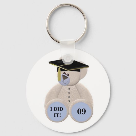 卒業式クマ2009俺がやったんだ！ キーホルダー (正面)