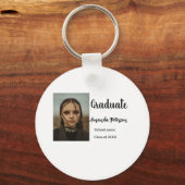 卒業式クラシック追加フォトネームclass year schooo キーホルダー (正面)