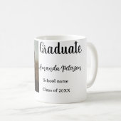 卒業式クラシック追加フォトネームclass year schooo コーヒーマグカップ (正面右)