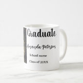 卒業式クラシック追加フォトネームclass year schooo コーヒーマグカップ (正面右)