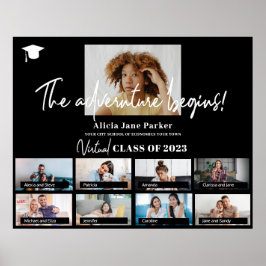 卒業式クラスの年のカスタム写真 ポスター