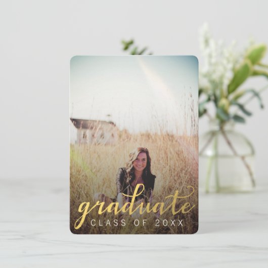 卒業式クラス写真招待状 招待状 (スタンド正面)