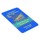 卒業式クルーズキャビンパーソナライズされたドアマーカー マグネット (右側)