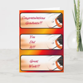 卒業式グリーティングカードレッド カード