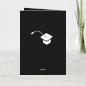 卒業式グリーティングカード。やったなタイポグラフィCa カード (裏面)