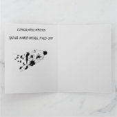 卒業式グリーティングカード:ダルマティア人 カード (内部)