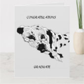 卒業式グリーティングカード:ダルマティア人 カード (正面)