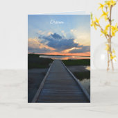 卒業式グリーティングカード – Dream Graduate カード (黄色い花)