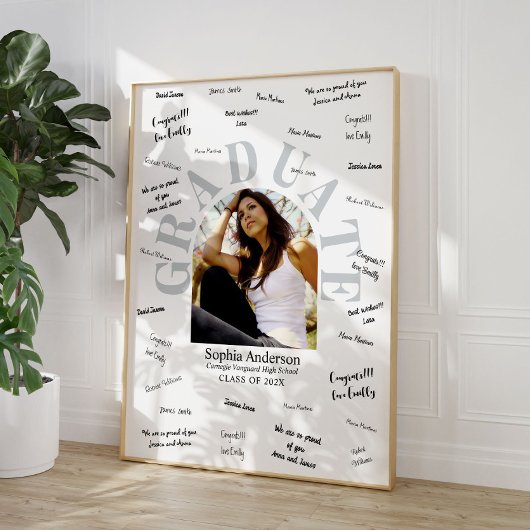 卒業式ゲスト署名ポスター フォトプリント           