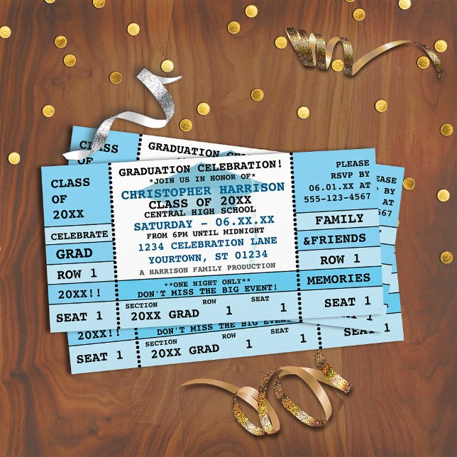 卒業式コンサートチケットパーティの招待状 (クリエイターアップロード済み)