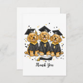 卒業式ゴルデンドールドッグス サンキューカード (正面/裏面)