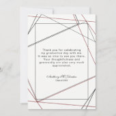卒業式サンキュージオメトリックデザイン サンキューカード (正面)