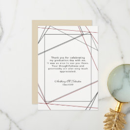 卒業式サンキュージオメトリックデザイン サンキューカード