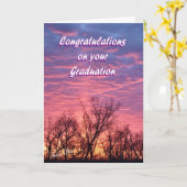 卒業式サンライズカード カード (黄色い花)