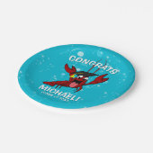 卒業式ザリガニ煮沸ロブスター魚介類パーティー ペーパープレート (アングル)