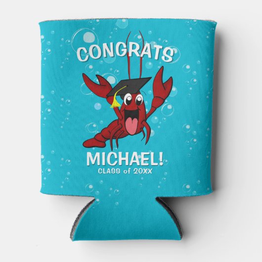 卒業式ザリガニ煮沸ロブスター魚介類パーティー 缶クーラー (正面)