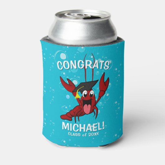 卒業式ザリガニ煮沸ロブスター魚介類パーティー 缶クーラー (缶裏面)