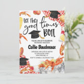 卒業式ザリガニ煮沸招待状 招待状 (スタンド正面)