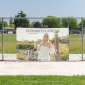 卒業式シンプルパーティのサインカスタム写真 横断幕 (インサイチュ)