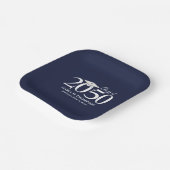 卒業式シンプルミニマモダンリストモルタルボード ペーパープレート (傾斜あり)