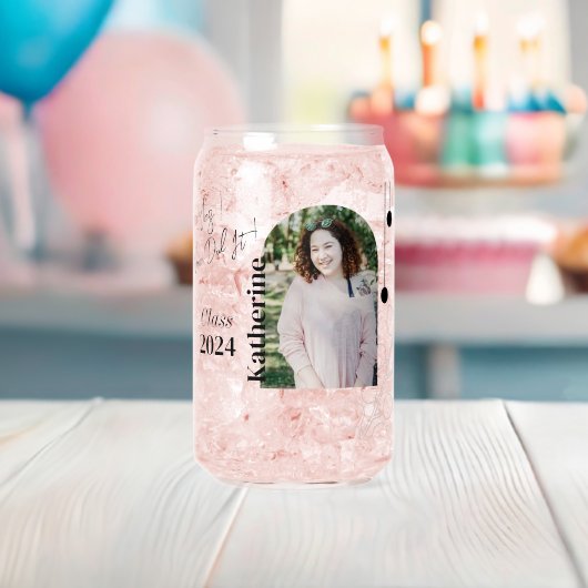 卒業式シンプル紅葉フォトアクア ガラス缶 (インサイチュ (ベビーシャワー))