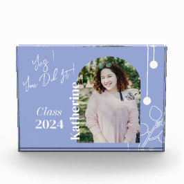 卒業式シンプル紅葉フォトラベンダー フォトブロック