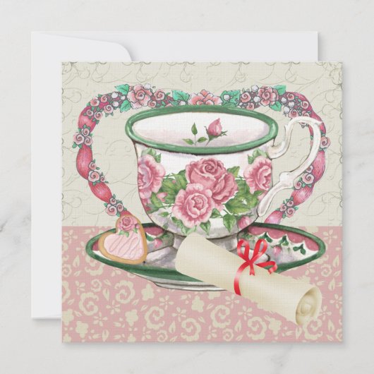 卒業式スイートコーヒー/紅茶パーティー- SRF 招待状 (正面)